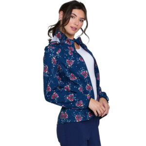 printed scrub jackets, KOI Claire Womens Printed Scrub Jacket